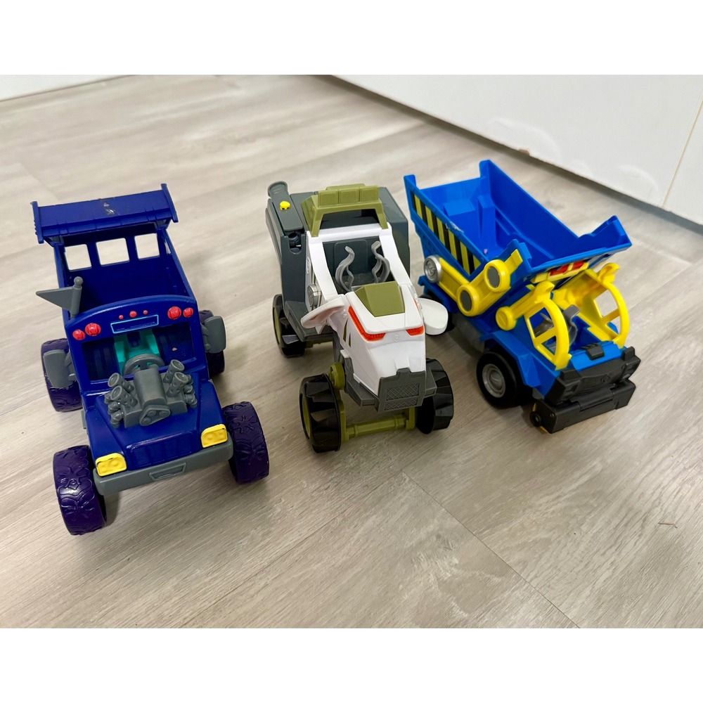 Spin Master Paw Patrol Dino Rescue Vehicle Lot Kids OS Mixed Good 3pc Set